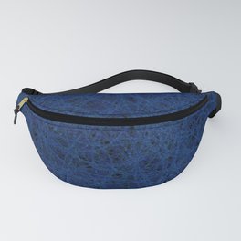 Slate Blue Thread Texture Abstract Fanny Pack