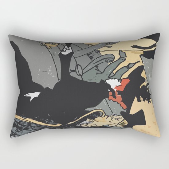 After Lautrec - Divan Japonais Rectangular Pillow