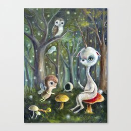 Uney & Friends in the Enchanted Forest Canvas Print