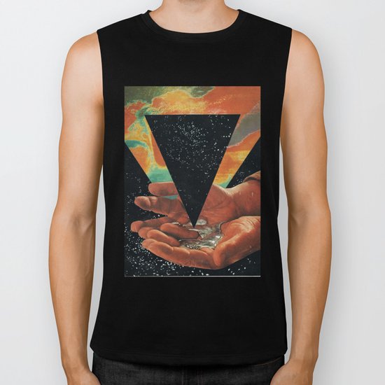 disruption of his world... (Paradise) Biker Tank