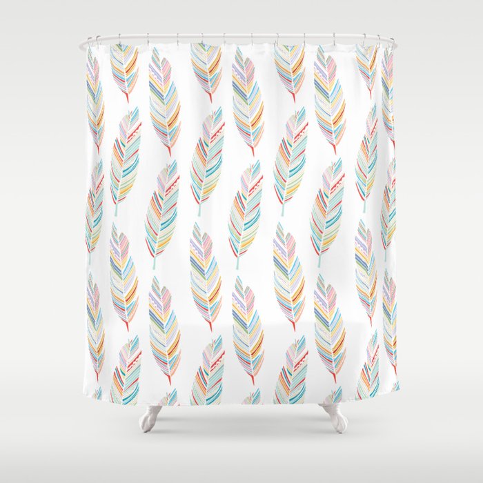 Feathered Shower Curtain