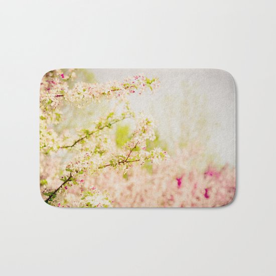 Country Lane Flowers Bath Mat