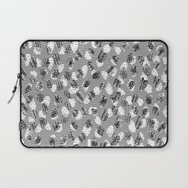 Abstract black and white Laptop Sleeve
