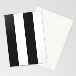 Black and white stripe pattern Stationery Card