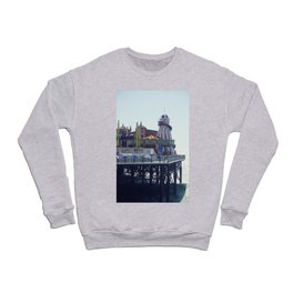 Vintage seaside pier. Crewneck Sweatshirt