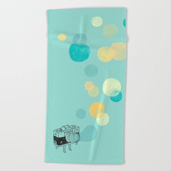 Memories like bubbles Beach Towel