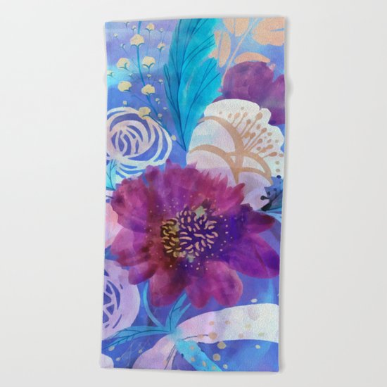 Spring floral mood Beach Towel