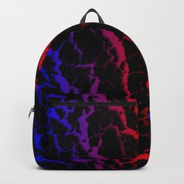 Cracked Space Lava - Blue/Red Backpack