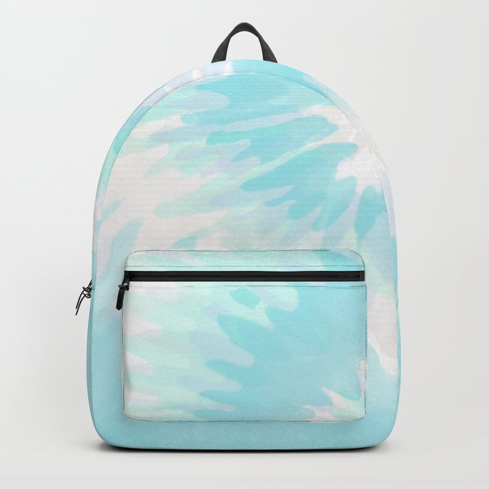 Aqua Blue Tie Dye  Backpack