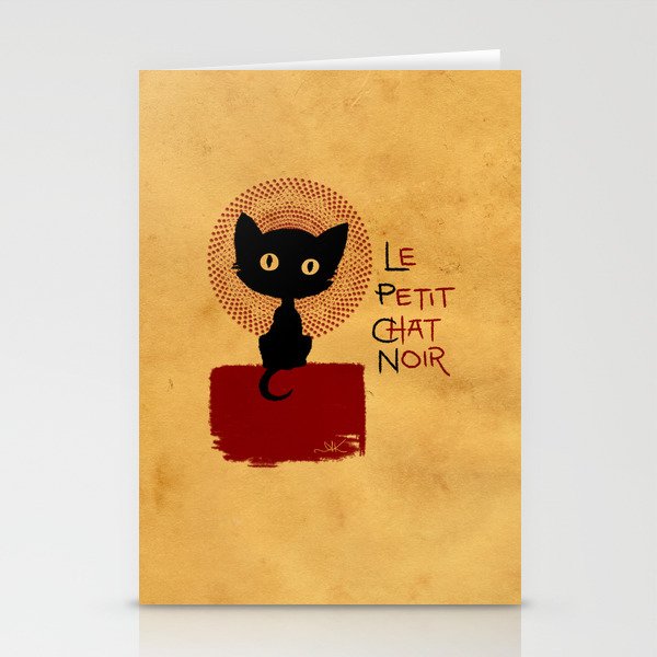 Le Petit Chat Noir Stationery Cards By Annekelley Society6 Le Petit Chat Noir Stationery Cards By Annekelley Society6