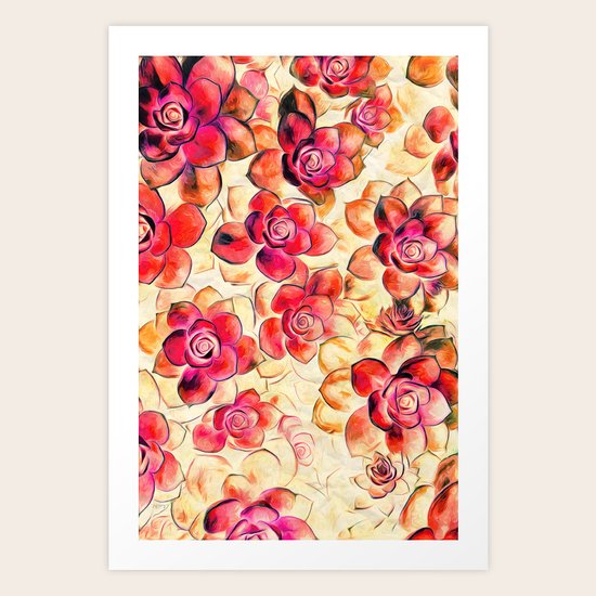 Red Flower Art Print