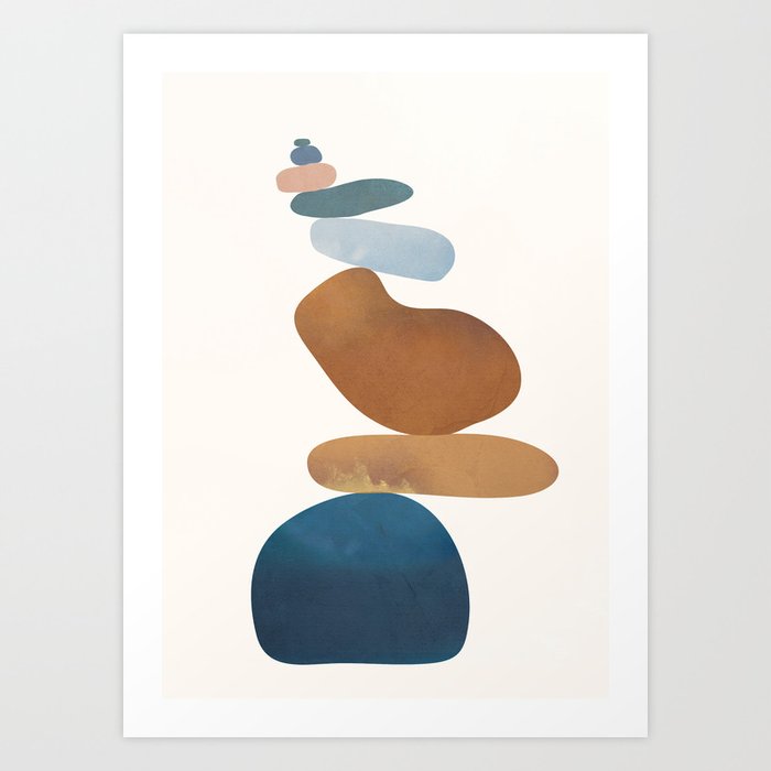 Balancing Stones 30 Art Print