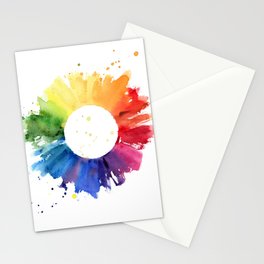 Color Wheel Stationery Card