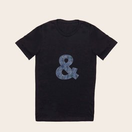 Blue Jeans Denim Pocket Patchwork T Shirt