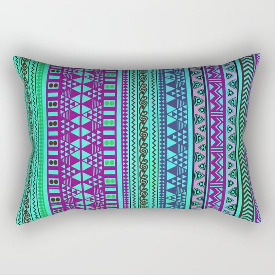 Inspired Aztec Pattern 4 Rectangular Pillow