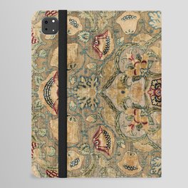 Antique Floral Indian Silk iPad Folio Case