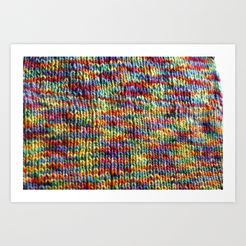 rainbow knit fabric