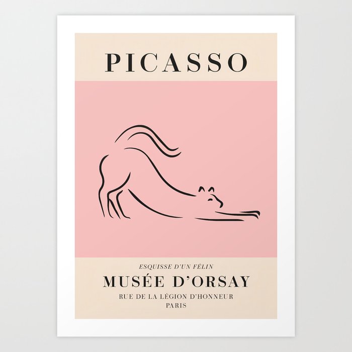 Picasso Feline Poster Art Print