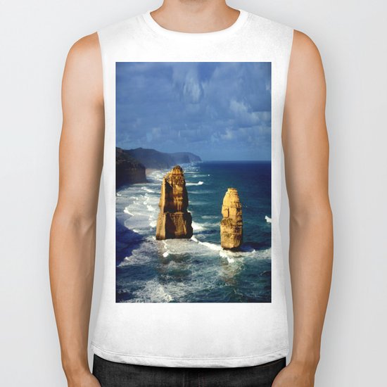 Limestone Rock Stacks & Headlands Biker Tank