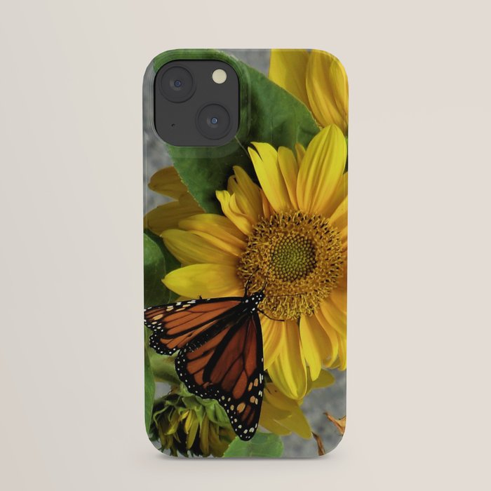 Sunflowers and Monarch Butterfly iPhone Case by AngieC333 Society6