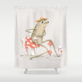 Awkward Toad Shower Curtain