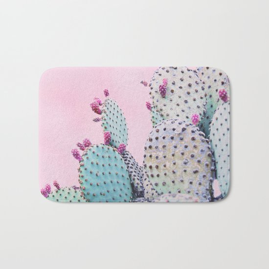 Pink Crush Cactus I Bath Mat