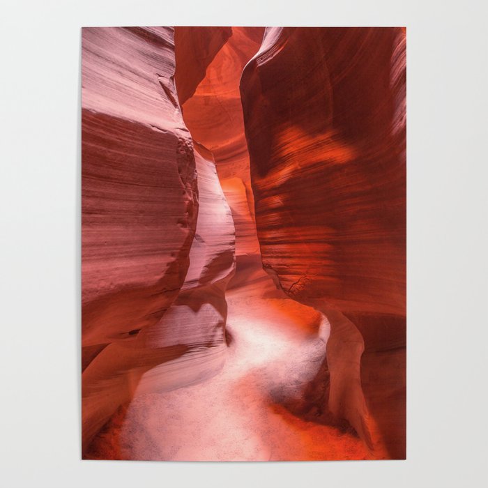 Path of Light - The Beauty of Antelope Canyon in Arizona Poster