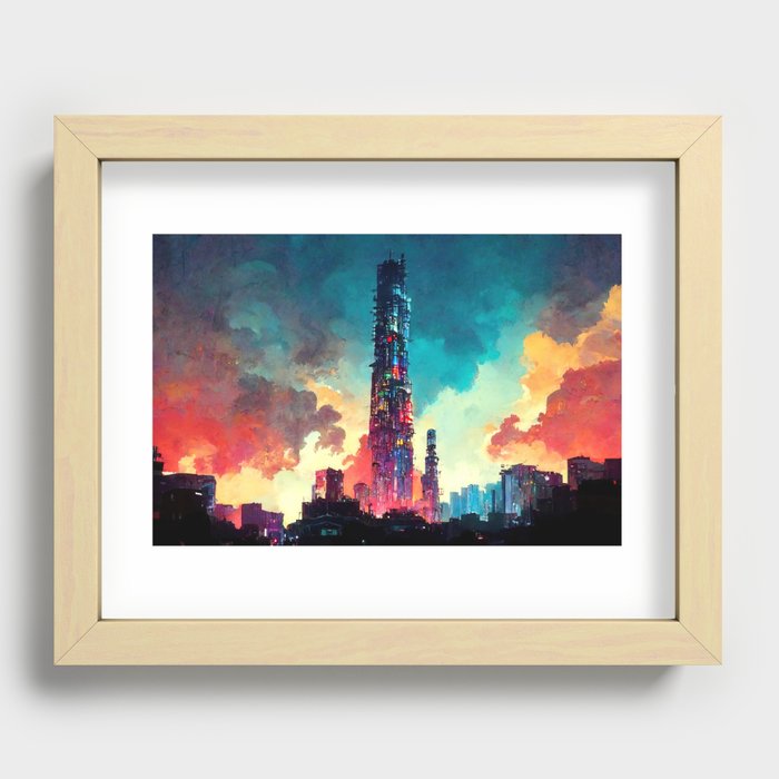 World of Tomorrow Recessed Framed Print