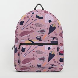 Sushi Bento Illustration Backpack