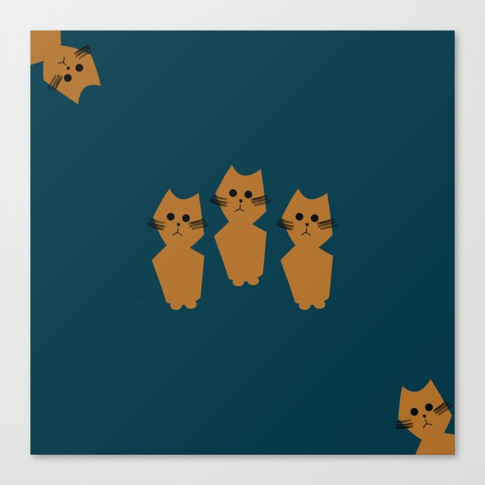 Curious Cats Canvas Print