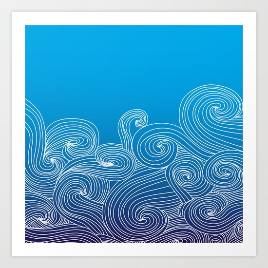 Ocean Waves Art Print