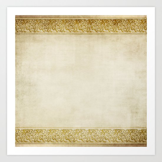 Gold Abstract Art Print