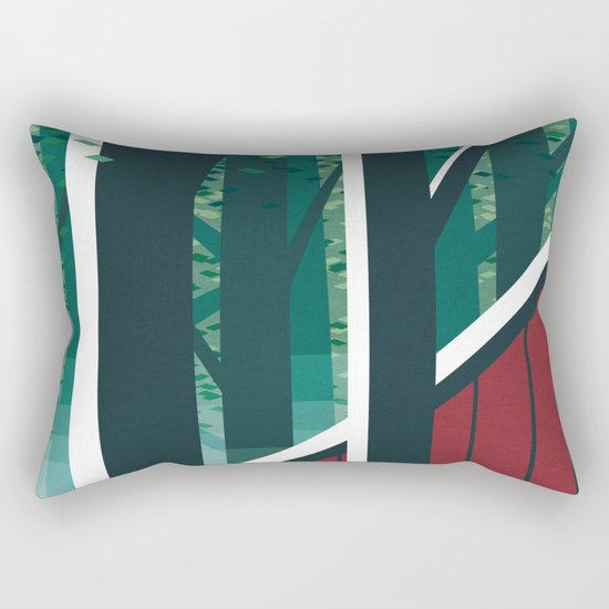 Behind the barn Rectangular Pillow