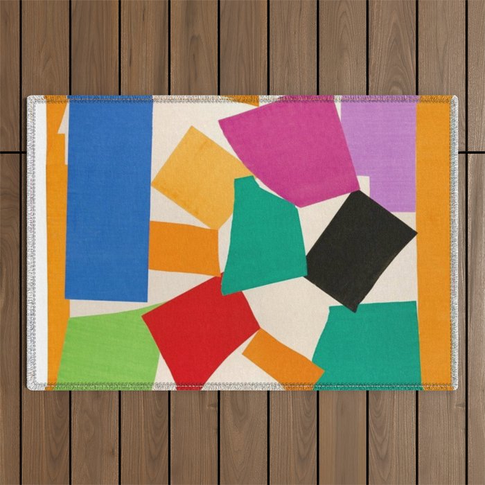 Henri Matisse - The Snail cut-out series portrait painting Outdoor Rug
