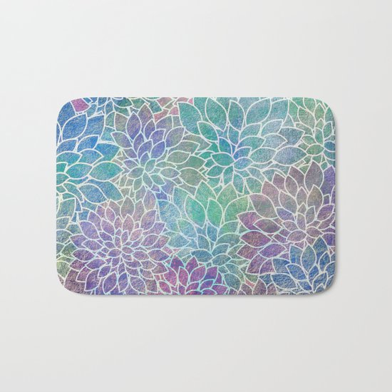 Floral Abstract 9 Bath Mat