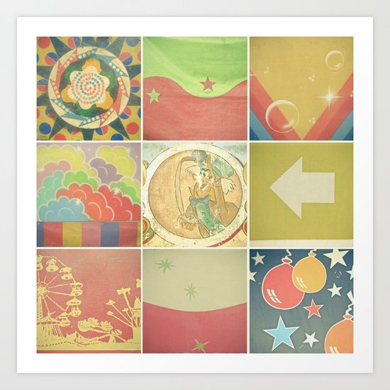 Fairground Details Art Print