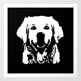 A GOLDEN CHRISTMAS GIFT FOR THE GOLDEN RETRIEVER DOG OWNER  Art Print | Graphicdesign, Goldenretriever, Ipadcovers, Uniquegifts, Boyfriendgifts, Doglovergifts, Limitededitiongift, Totebags, Iphonecovers, Leggings 