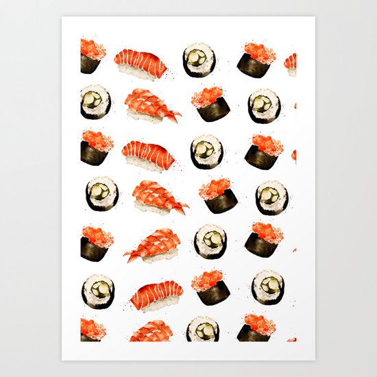 Sushi Art Print