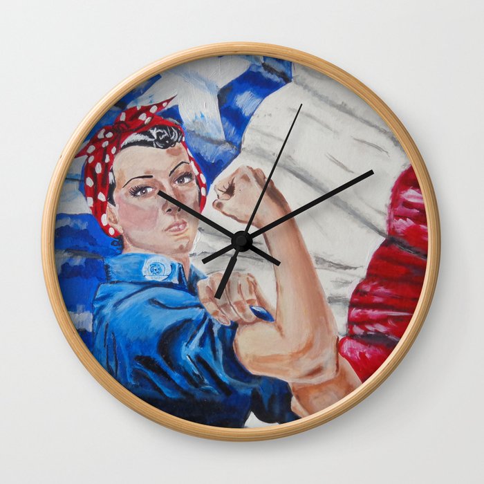 Rosie the Riveter Wall Clock