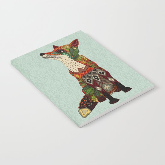 fox love mint Notebook