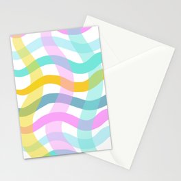ripples in bright layered Stationery Cards