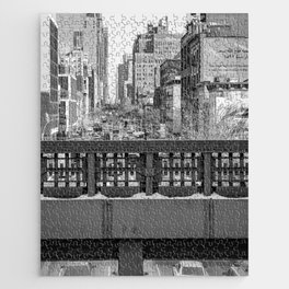 Street Photography in NYC | Black and White Jigsaw Puzzle