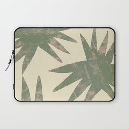 Green Grungy Malibu Palms Boho Chic Leaves Laptop Sleeve