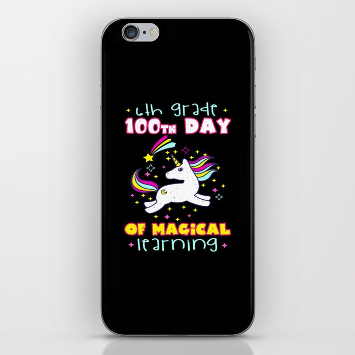Days Of School 100th Day 100 Magical 6th Grader iPhone Skin