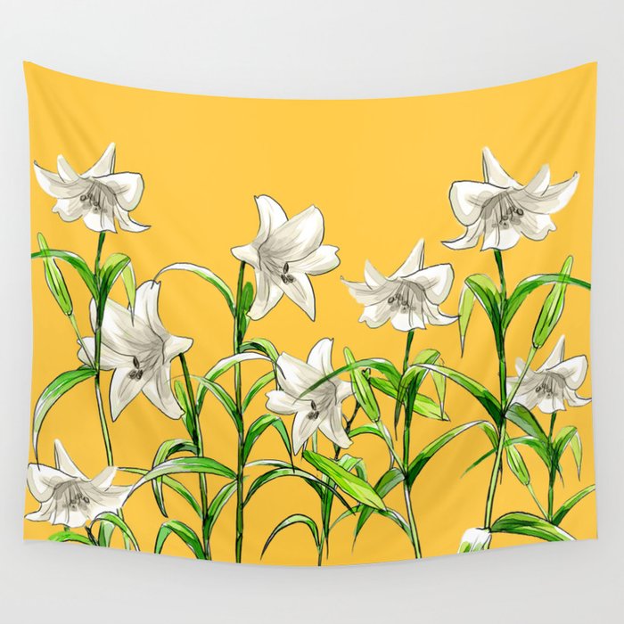 Lilies Wall Tapestry