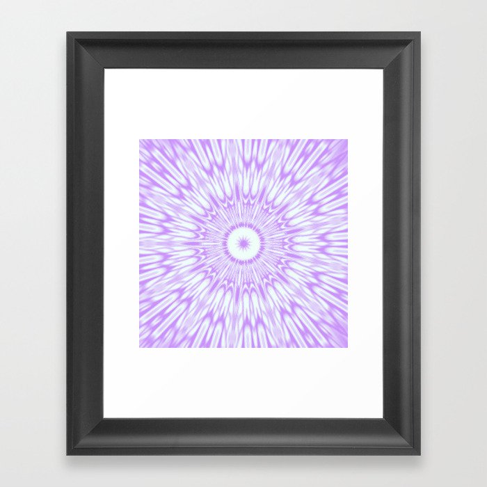 Lavender. Kaleidoscope Framed Art Print