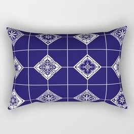 Talavera Mexican Tile – Porcelain Palette Rectangular Pillow