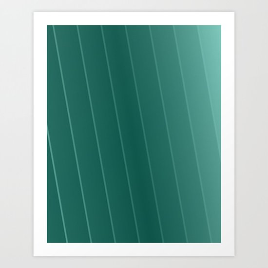green lines Art Print