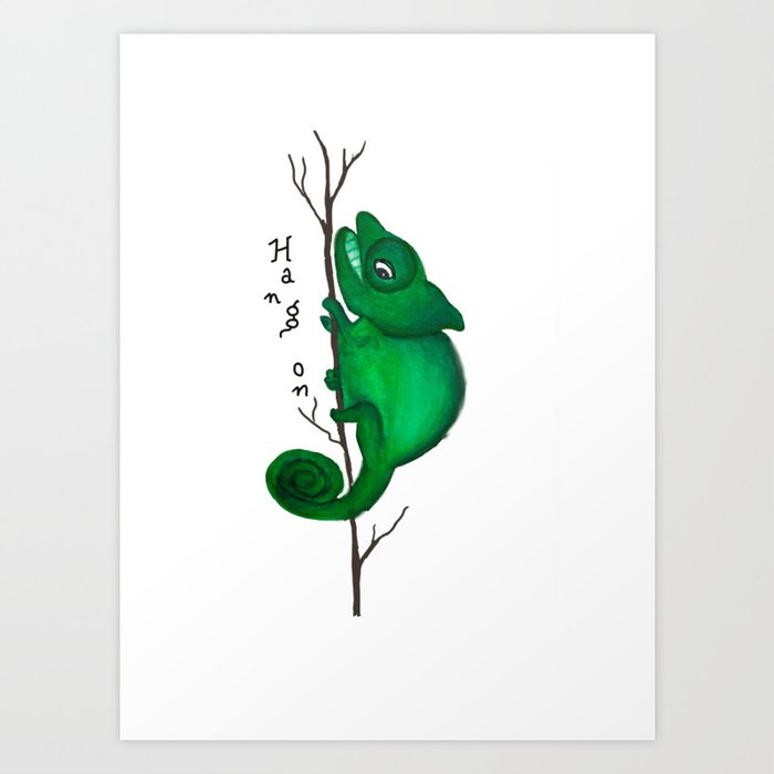 Hang On Art Print