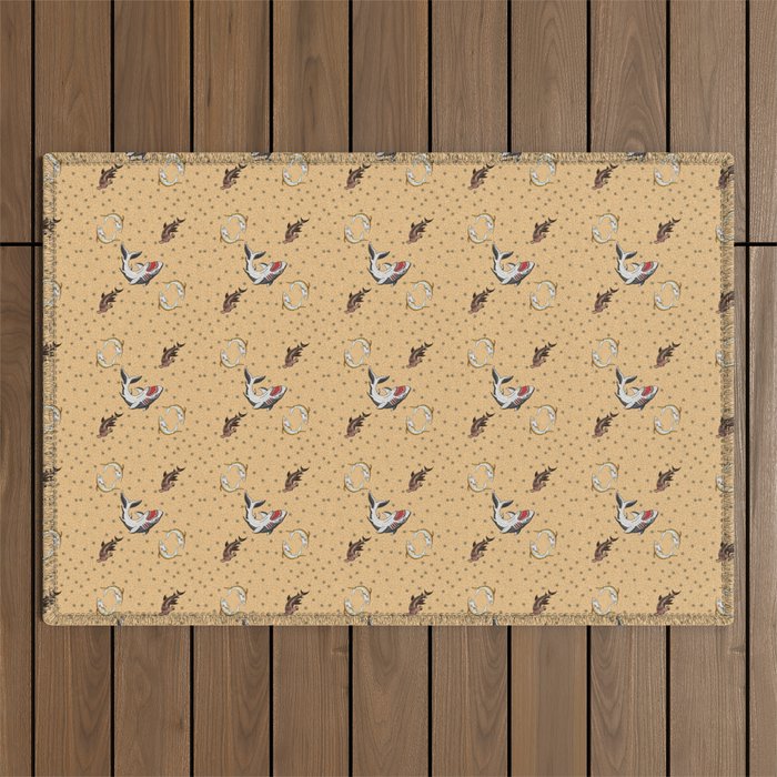 Army of Sharks Outdoor Rug